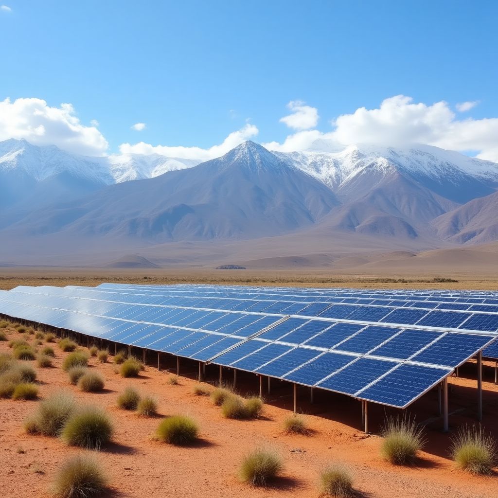 Proyecto de energía renovable en Argentina